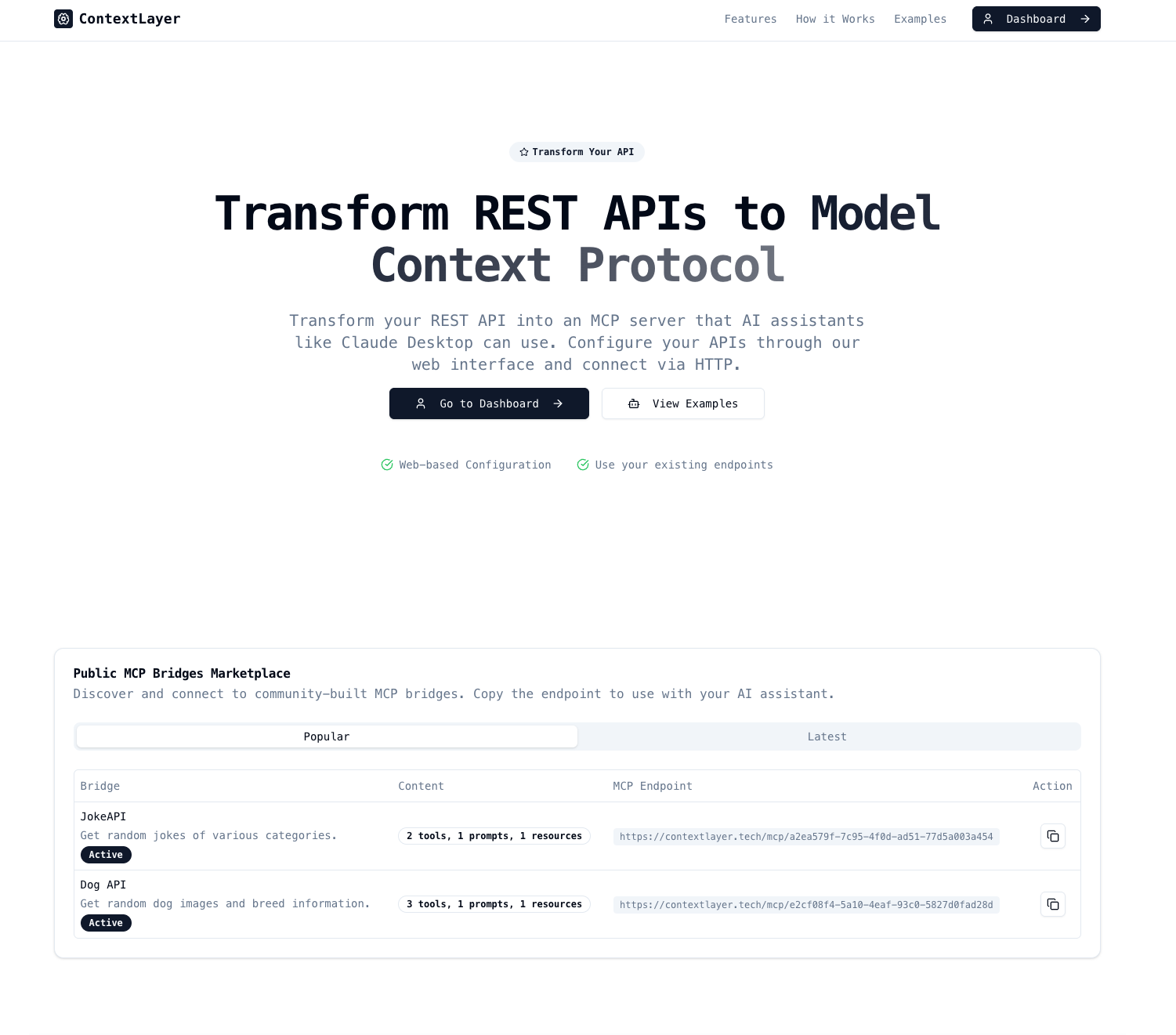 ContextLayer Landing Page